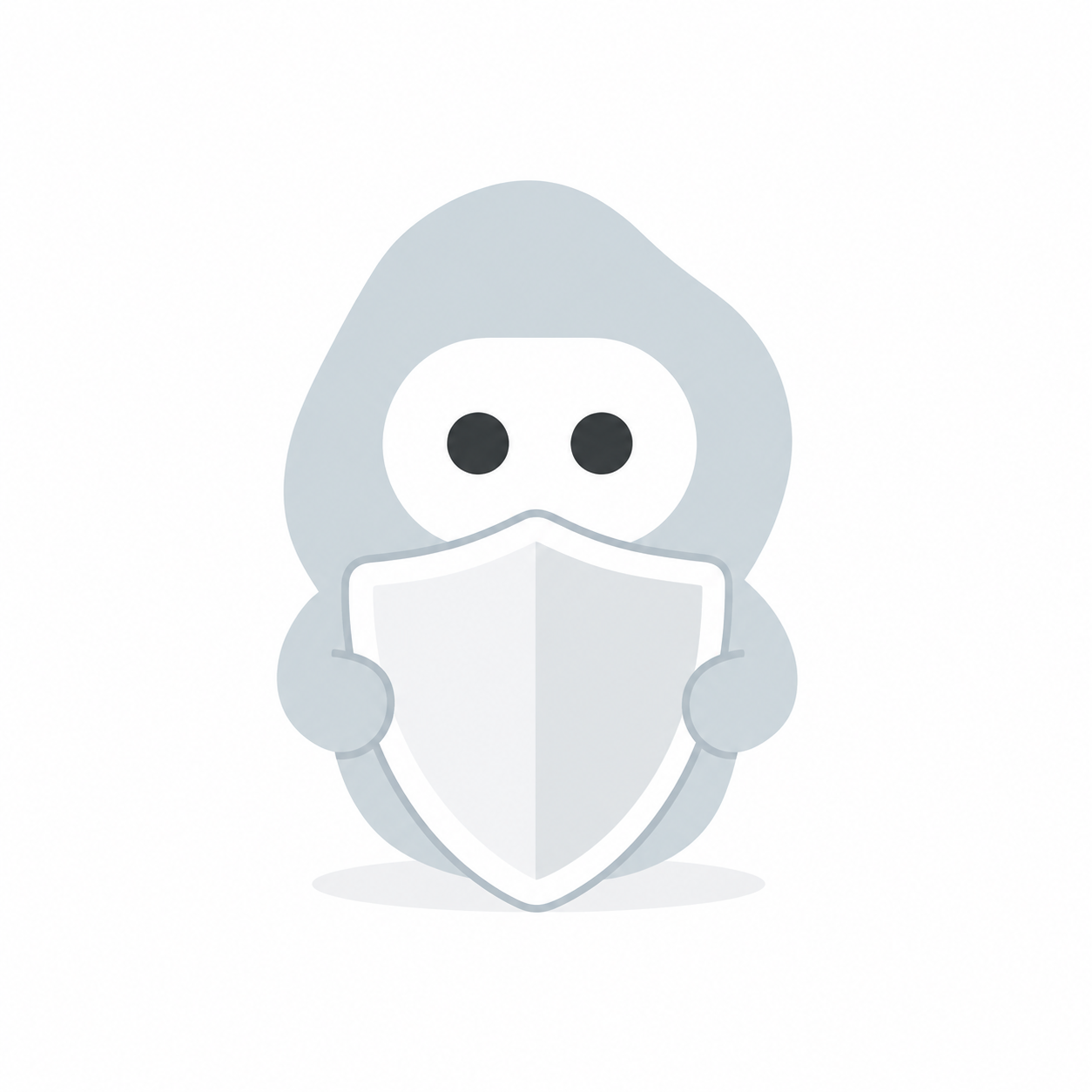 Agent holding a shield